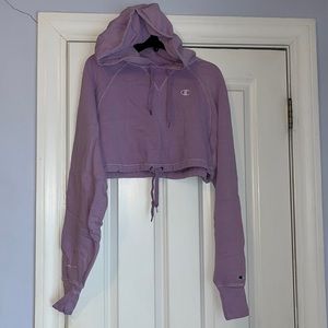 Cropped Champion Hoodie. Size small